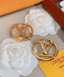 Louis Vuitton Classic Stud Earrings Gold For Women - Image 5