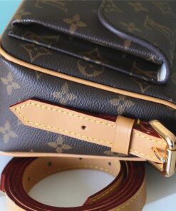 Louis Vuitton Ravello GM Monogram Shoulder Bag Brown For Women 9.8in/25cm - Image 7