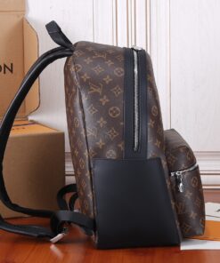 Louis Vuitton Discovery PM Backpack 15in/ 38cm Brown/ Black Monogram Palladium Hardware For Men M46684 - Image 5