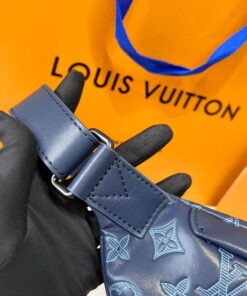 Louis Vuitton Discovery PM Bumbag 17.3in/ 44cm Navy Blue Black Hardware For Men M45729 - Image 15