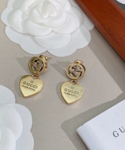 Gucci Double G Earrings Gold For Women