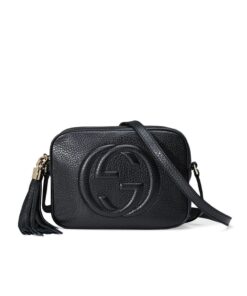 Gucci Soho Small Disco Bag Black 8in/21cm For Women GG 308364