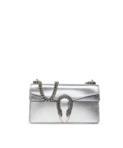 Gucci Dionysus Small Shoulder Bag 10in/ 25cm Silver Palladium Hardware For Women 499623 1TRBN 8173