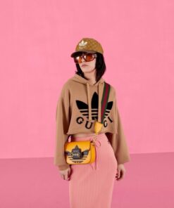 Alternative view of Gucci x Adidas Horsebit 1955 Mini Bag Yellow For Women, Women’s Bags 8.1in/21cm GG 658574 U3ZDG 7775