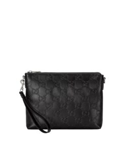 Gucci GG Embossed Medium Messenger Bag Black GG Embossed For Men 12in/31cm GG 696009 1W3CN 1000