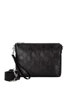 Alternative view of Gucci GG Embossed Medium Messenger Bag Black GG Embossed For Men 12in/31cm GG 696009 1W3CN 1000