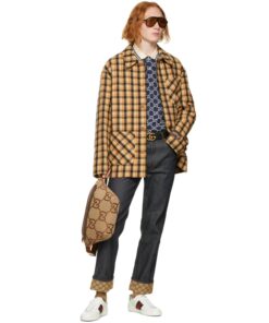 Alternative view of Gucci Jumbo GG Belt Bag Camel And Ebony Jumbo GG Canvas 15.3in/39cm GG 696031 UKMDG 2570