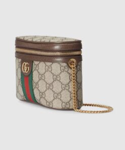 Gucci Ophidia Belt Bag With Web Beige/Ebony Soft GG Supreme Canvas 7.1in/18cm GG 699765 96IWG 8745 - Image 15