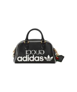Gucci x Adidas Mini Duffle Bag Black, 12.4in/32cm GG 702397 U3ZCT 8726