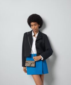 Alternative view of Gucci Dionysus Super Mini Shoulder Bag 6.5in/ 17cm Emerald GG Supreme Canvas Made Using An Earth-Conscious Process With Taupe Detail For Women 476432 KHNRN 8642