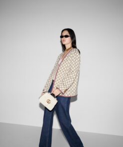 Alternative view of Gucci GG Marmont Mini Top Handle Bag White For Women 8.3in/21cm GG ‎547260 DTDIT 9022