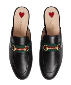 Gucci Princetown Slipper Black For Women GG ‎629084 CQXM0 1060