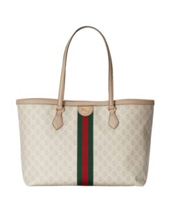 Gucci Ophidia Medium GG Tote Bag Beige For Women 15in/38cm GG ‎631685 UULAG 9682