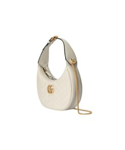 Gucci Marmont Half Moon Shaped Mini Bag White For Women, Women’s Bags 8.5in/22cm GG 699514 DTDHT 9022 - Image 8