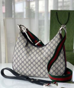 Gucci Attache Small Shoulder Bag 9in/23cm Beige For Women GG 699409 96GRN 4082 - Image 7