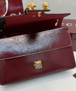 Gucci Dionysus Shoulder Bag 11in/ 28cm Wine Red Gold Hardware For Women - Image 3