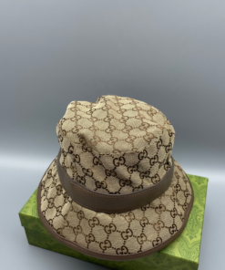 Gucci GG Canvas Bucket Hat Brown - Image 3