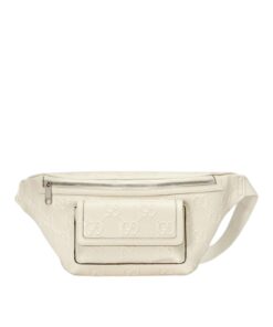 Gucci GG Embossed Belt Bag White GG Embossed For Men 11in/28cm GG