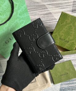 Alternative view of GG Embossed Passport Case Black For Men 5.7in/10.5cm ‎724562 1W3AN 1000