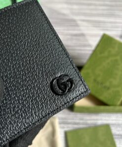 Gucci GG Marmont Bi-Fold Wallet Black For Men 4.3in/11cm 428726 1T56F 1000 - Image 4