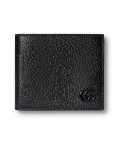 Gucci GG Marmont Bi-Fold Wallet Black For Men 4.3in/11cm 428726 1T56F 1000