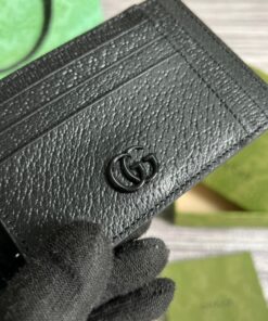 GG Marmont Card Case Black For Men 4.7in/12cm 722734 1T56F 1000 - Image 8
