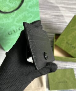 GG Marmont Card Case Black For Men 4.7in/12cm 722734 1T56F 1000 - Image 4
