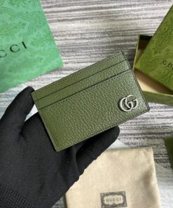 Alternative view of GG Marmont Card Case Green For Men 4.2in/11cm ‎‎‎657588 DJ20F 3352