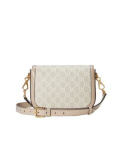 Gucci Horsebit 1955 GG Mini Bag Beige For Women 8.1in/21cm GG 658574 UULAG 9682 - Image 3