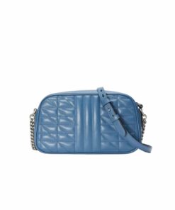 Gucci Marmont Matelasse Shoulder Bag Blue For Women, Women’s Bags 9.5in/24cm GG 634936 UM8BF 4340 - Image 7