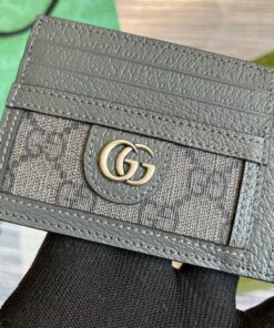 Gucci Ophidia Card Case Supreme Canvas Grey For Men 4.7in/12cm 732018 UULBN 1244 - Image 5