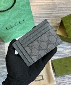 Gucci Ophidia Card Case Supreme Canvas Grey For Men 4.7in/12cm 732018 UULBN 1244 - Image 3