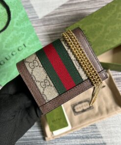 Alternative view of Gucci Ophidia GG Card Case Wallet Supreme Canvas Beige For Women‎ 4.3in/11cm 523155 96IWG 8745