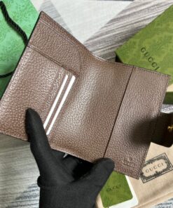 Gucci Ophidia GG Passport Case Supreme Canvas Beige For Women‎ 5.7in/14.5cm 598914 96IWG 8745 - Image 9
