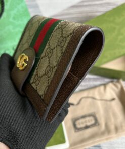 Gucci Ophidia GG Passport Case Supreme Canvas Beige For Women‎ 5.7in/14.5cm 598914 96IWG 8745 - Image 5