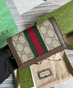 Gucci Ophidia GG Passport Case Supreme Canvas Beige For Women‎ 5.7in/14.5cm 598914 96IWG 8745 - Image 6