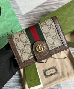 Alternative view of Gucci Ophidia GG Passport Case Supreme Canvas Beige For Women‎ 5.7in/14.5cm 598914 96IWG 8745