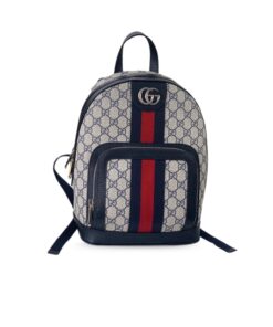Gucci Ophidia GG Small Backpack Beige And Blue GG Supreme Canvas For Women 11.5in/29cm Beige