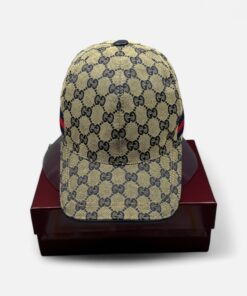 Alternative view of Gucci Original GG Canvas Baseball Hat With Web Beige/Blue GG Hat