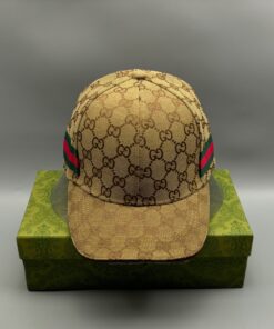 Alternative view of Gucci Original GG Canvas Baseball Hat With Web Beige GG Hat
