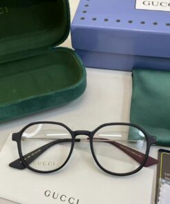 Alternative view of Gucci Round Frame Flat Sunglasses Black For Women