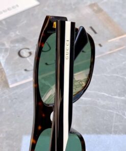 Gucci Square Frame Sunglasses Black For Women - Image 5