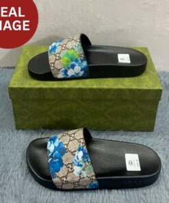 Alternative view of Gucci Slides Bloom Print Blue For Women 408508 G2200