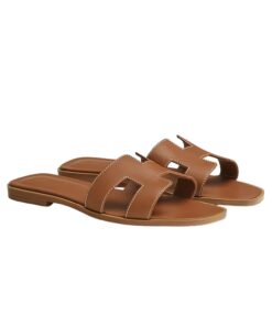 Hermes Oran Sandal Brown For Women H021056Z 03350