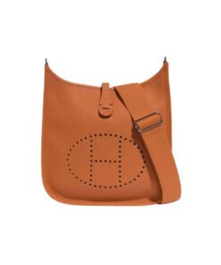 Hermes Evelyne III 29 Bag Orange With Silver-Toned Hardware For Women, Shoulder and Crossbody Bags 11.4in/29cm H056277CC9J