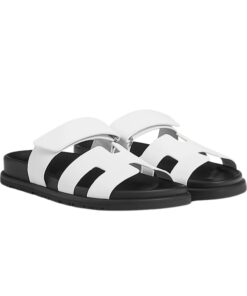 Hermes Chypre Sandal White For Women