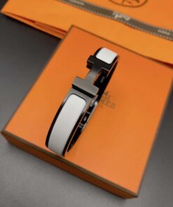 Alternative view of Hermes Clic Hh Bracelet White For Men