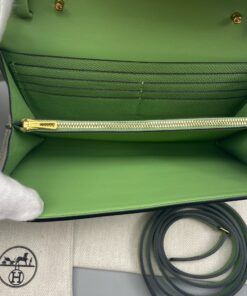 Hermes Constance Long Togo Wallet Green, Gold Toned Hardware Bag For Women, Women’s Handbags, Shoulder Bags 8.1in/20.5cm - Image 15