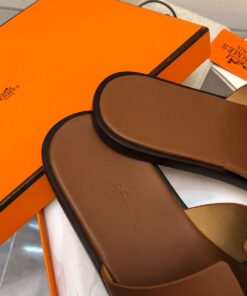 Hermes Oran Sandal Brown For Men - Image 3