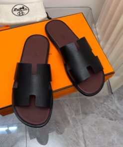 Hermes Oran Sandal Black For Men - Image 4
